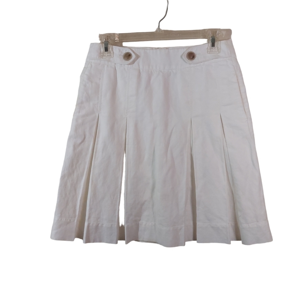 J. Crew Ladies Pleated Front Skirt- size 0